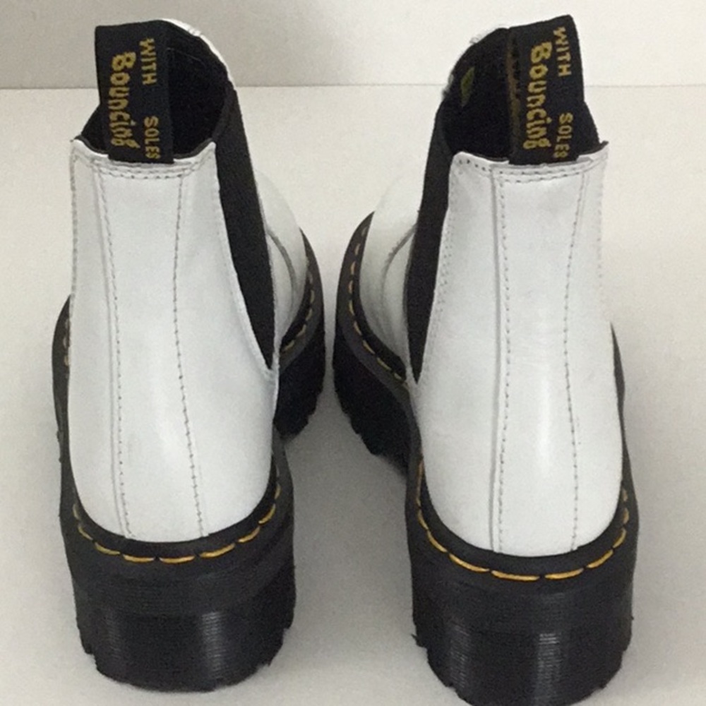Dr. Martens White Platform Boots - Picture 2 of 11